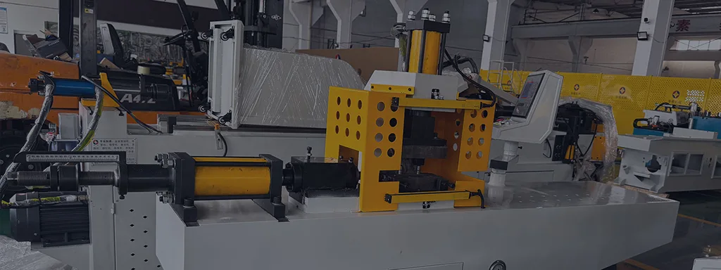 Loading Banner Pipe End Forming Machine